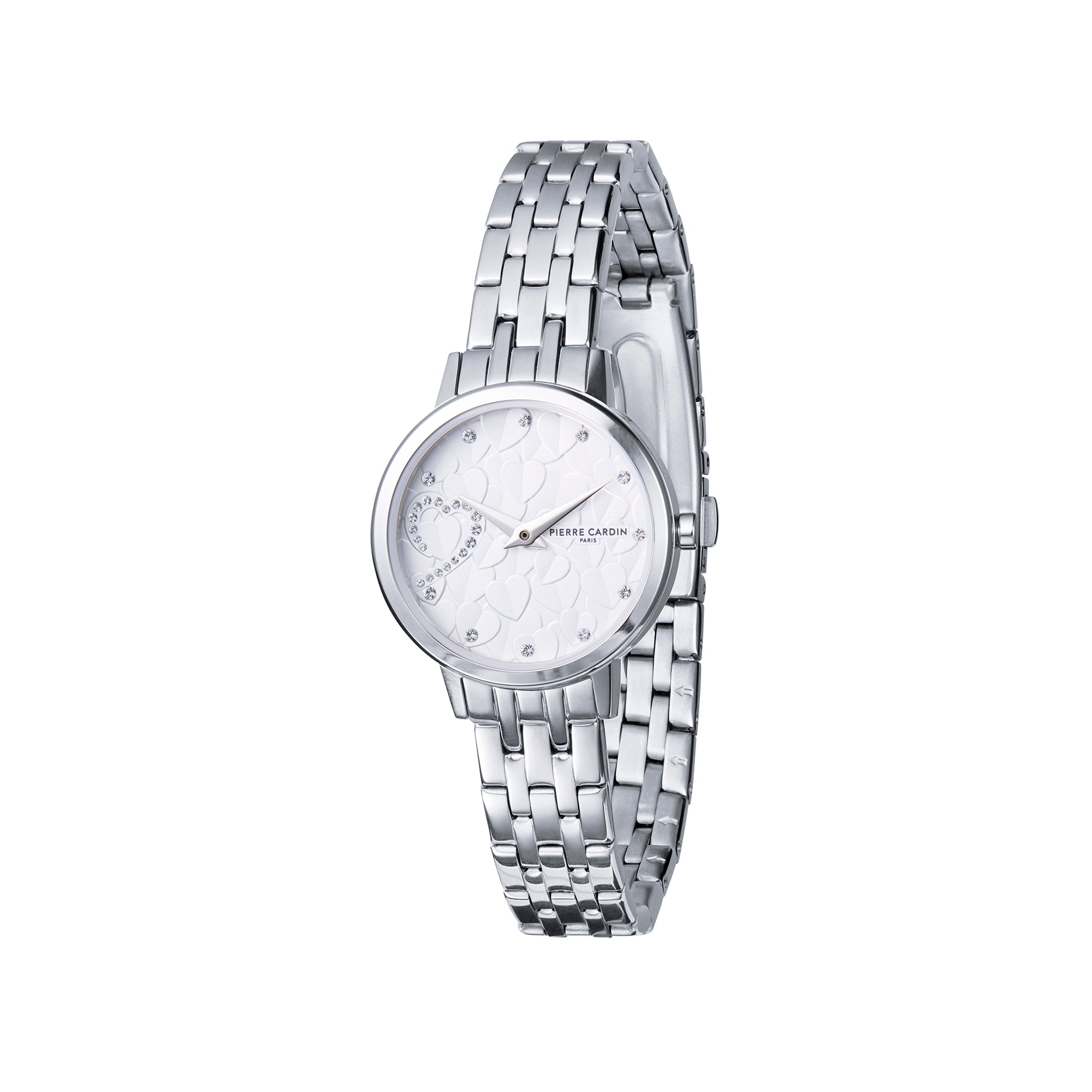 Goutte d'Or Valentines Ladies Stainless Steel Watch with White