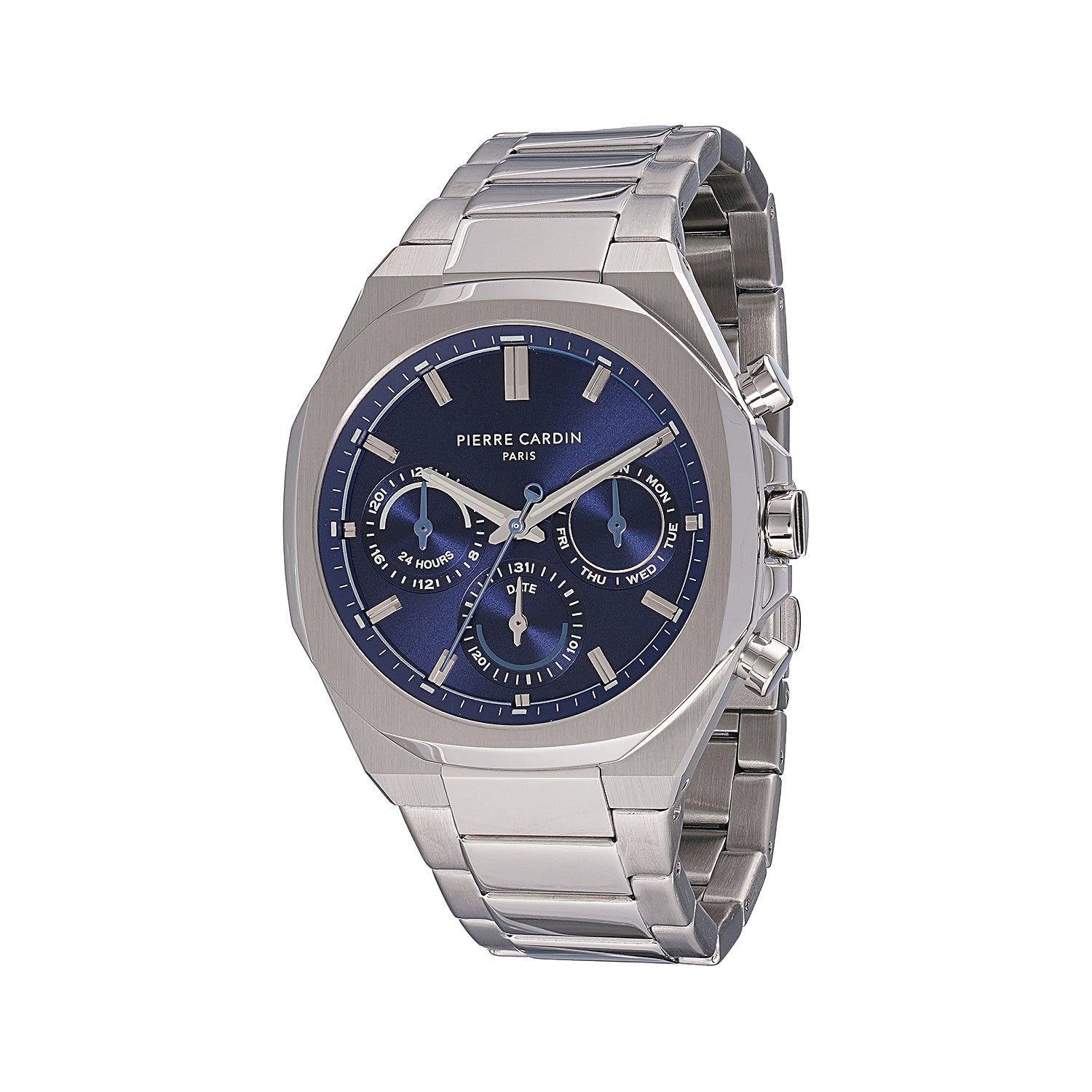 Élysée Vogue Men's 42mm Stainless Steel Watch Blue Dial with