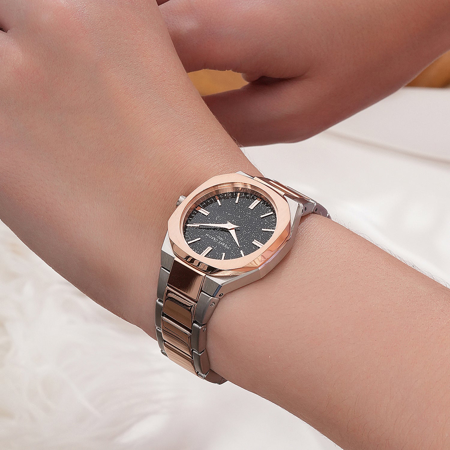 Élysée Chrysanthème Ladies' Watch Two-Tone Rose Gold Silver