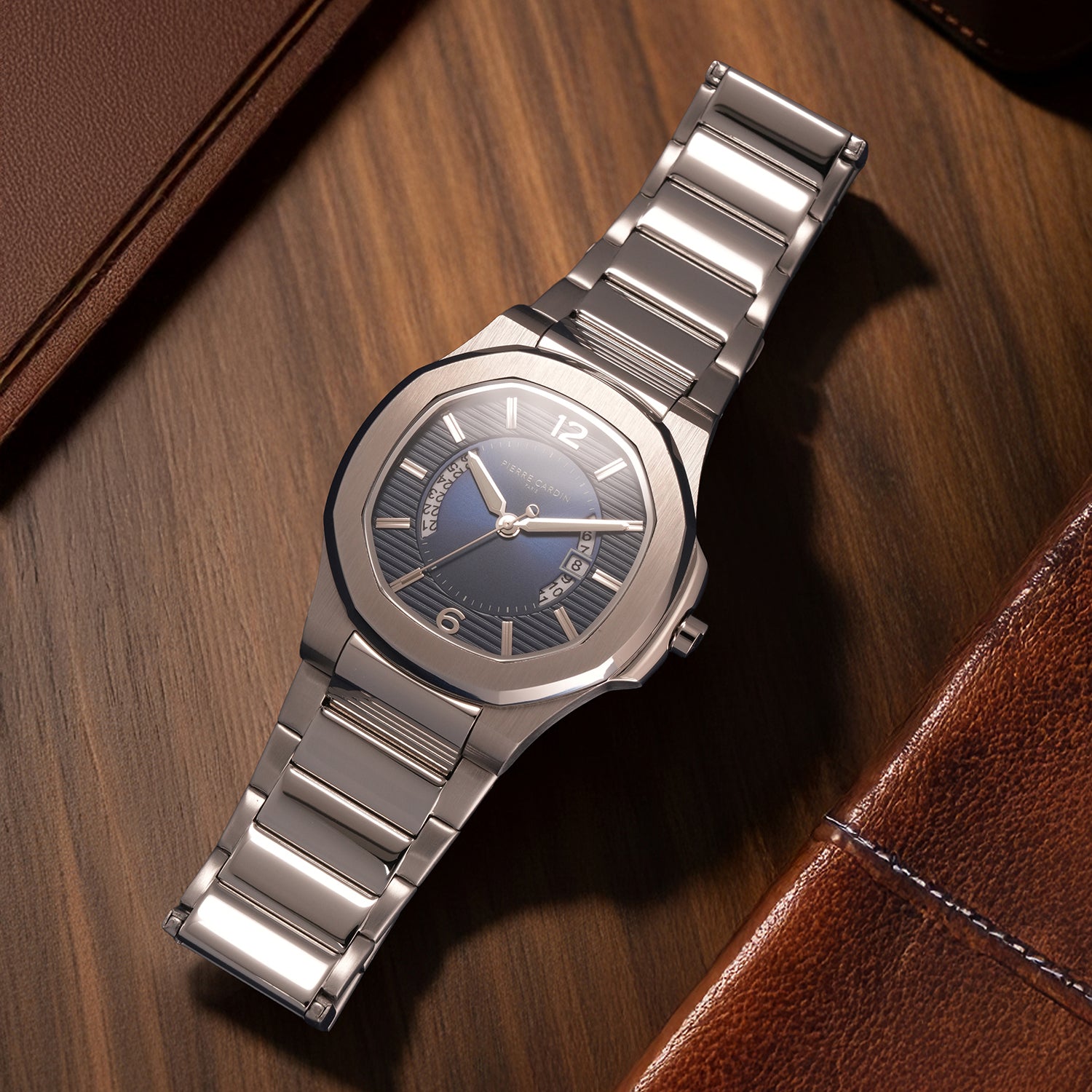 Elegance Supreme Mens 42mm - Stainless Steel Silver with Stainless 