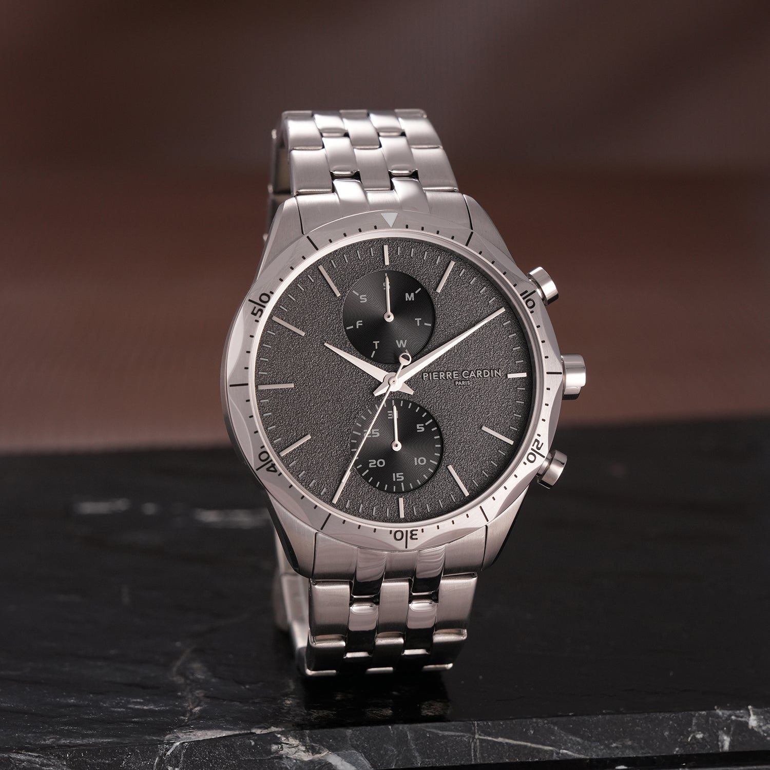 Heritage RacerTime Mens 43mm - Stainless Steel Silver with 
