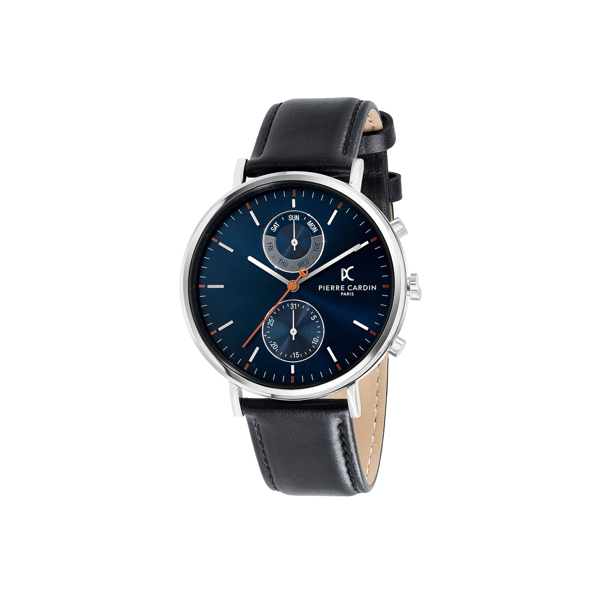 Bonne Nouvelle Multifunction with Blue Dial and Black Leather
