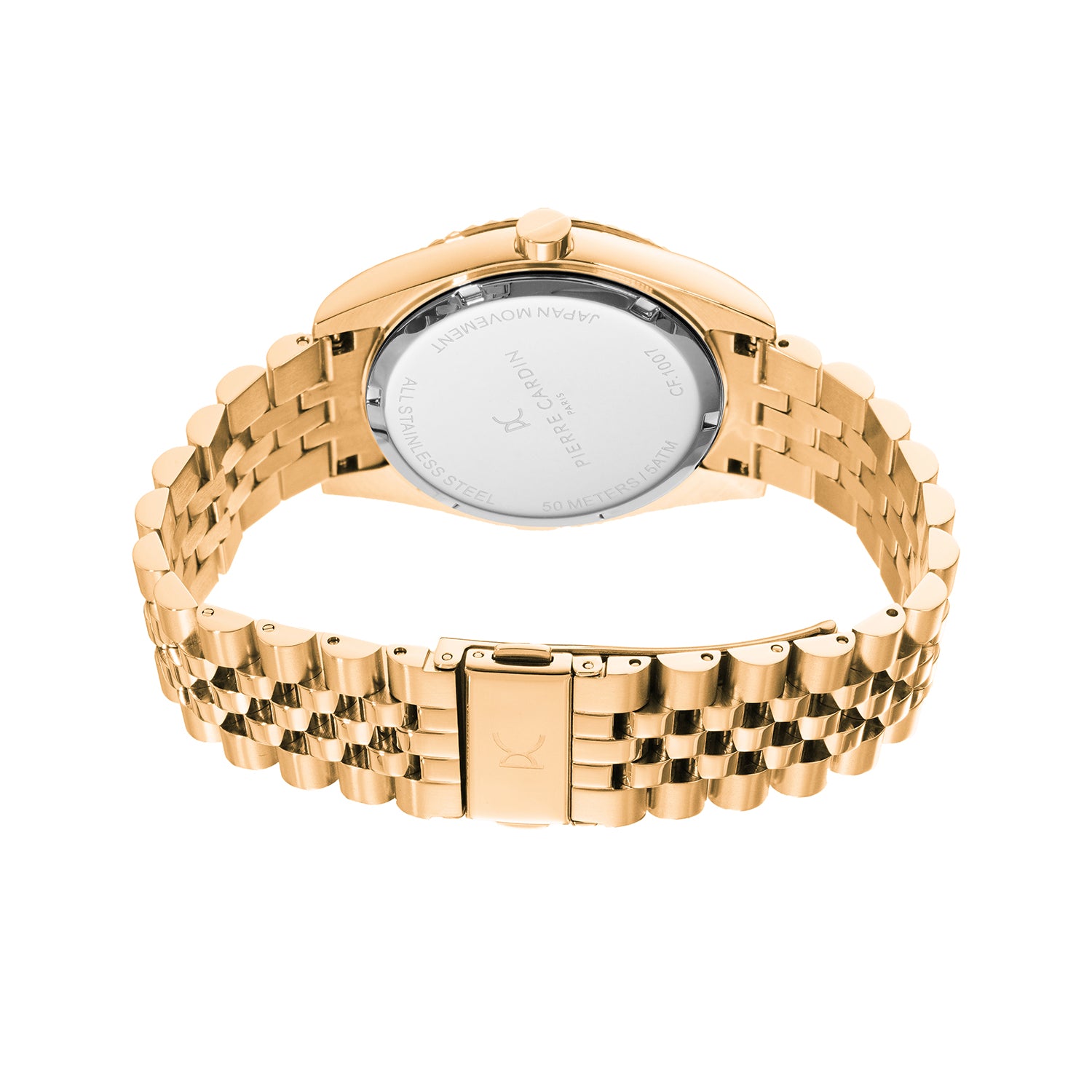 pierre cardin tank ラウンド ゴールド ローマ 腕時計 Opéra Timbre Mens 40mm - Gold with Gold Metal Strap – Pierre