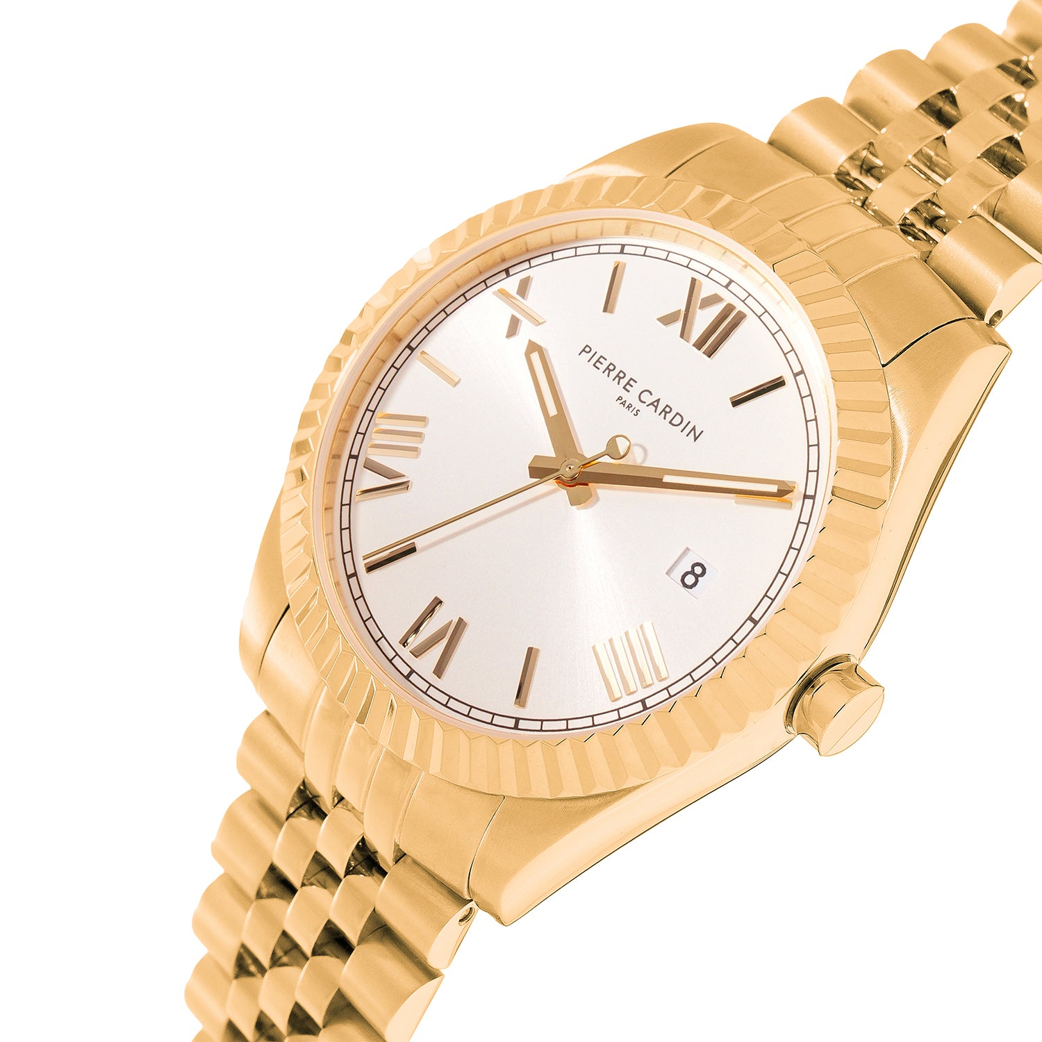 Opéra Timbre Mens 40mm - Gold with Gold Metal Strap – Pierre