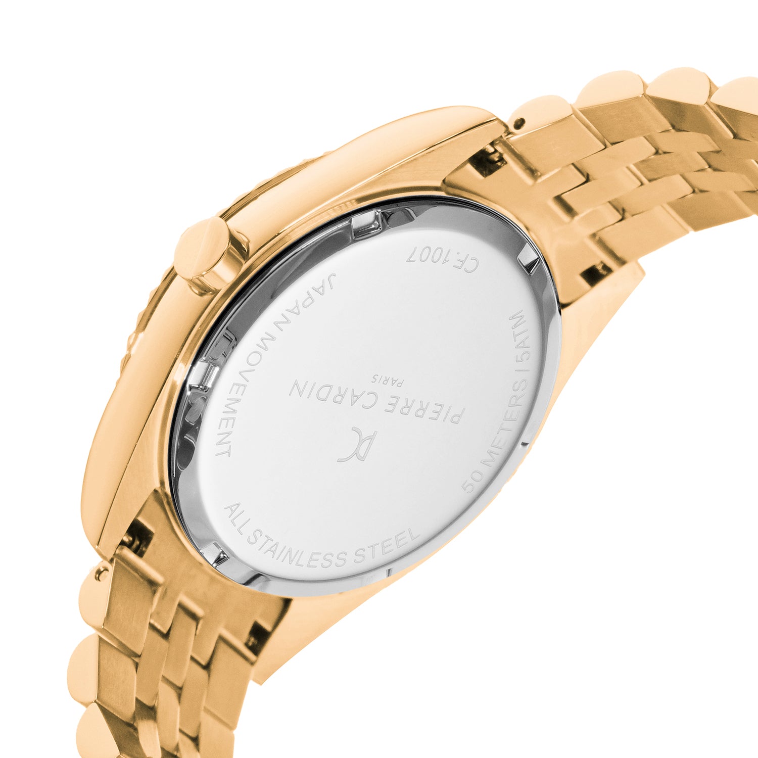 Opéra Timbre Mens 40mm - Gold with Gold Metal Strap – Pierre
