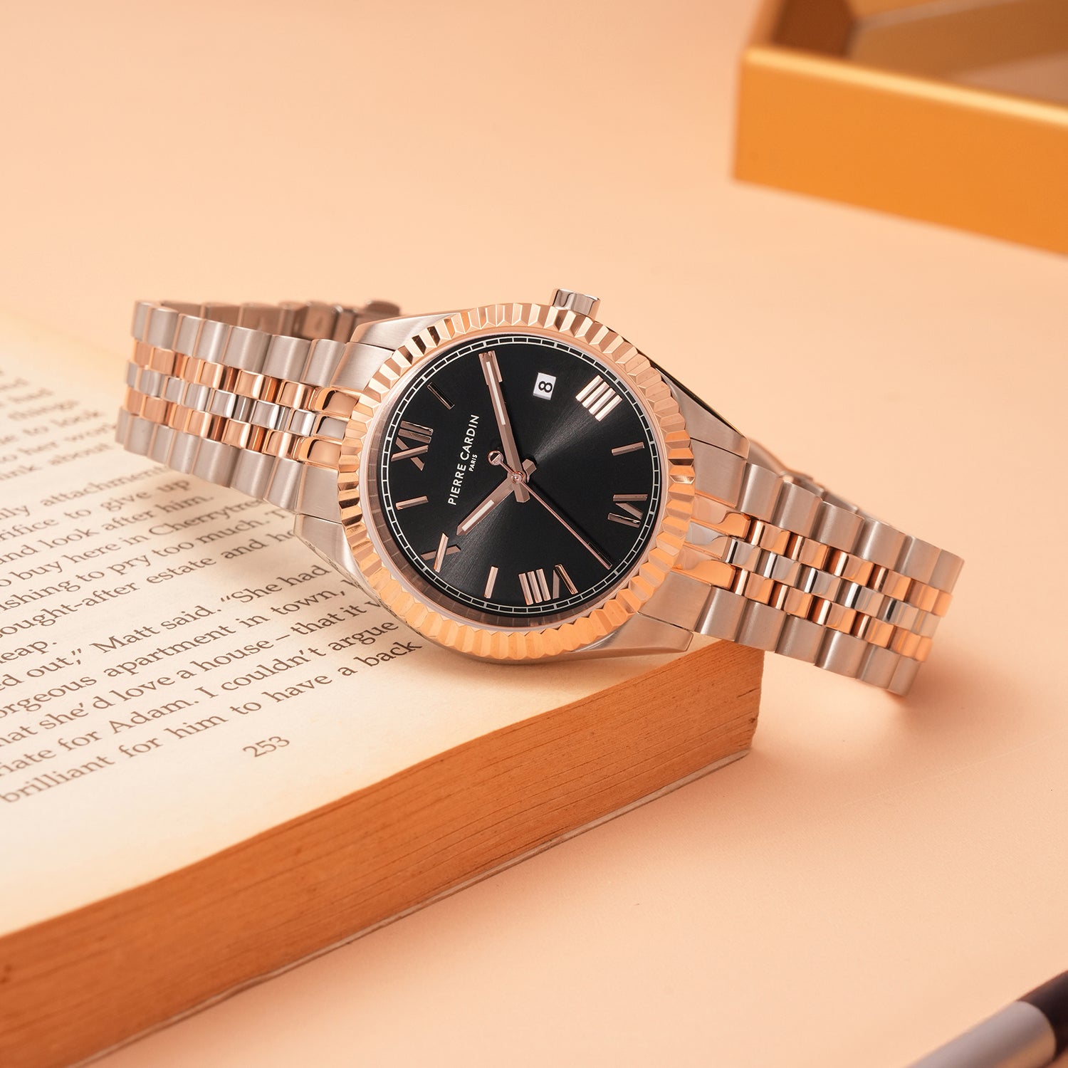 Opéra Timbre Mens 40mm - Twotone Rose Gold and Silver with Twotone