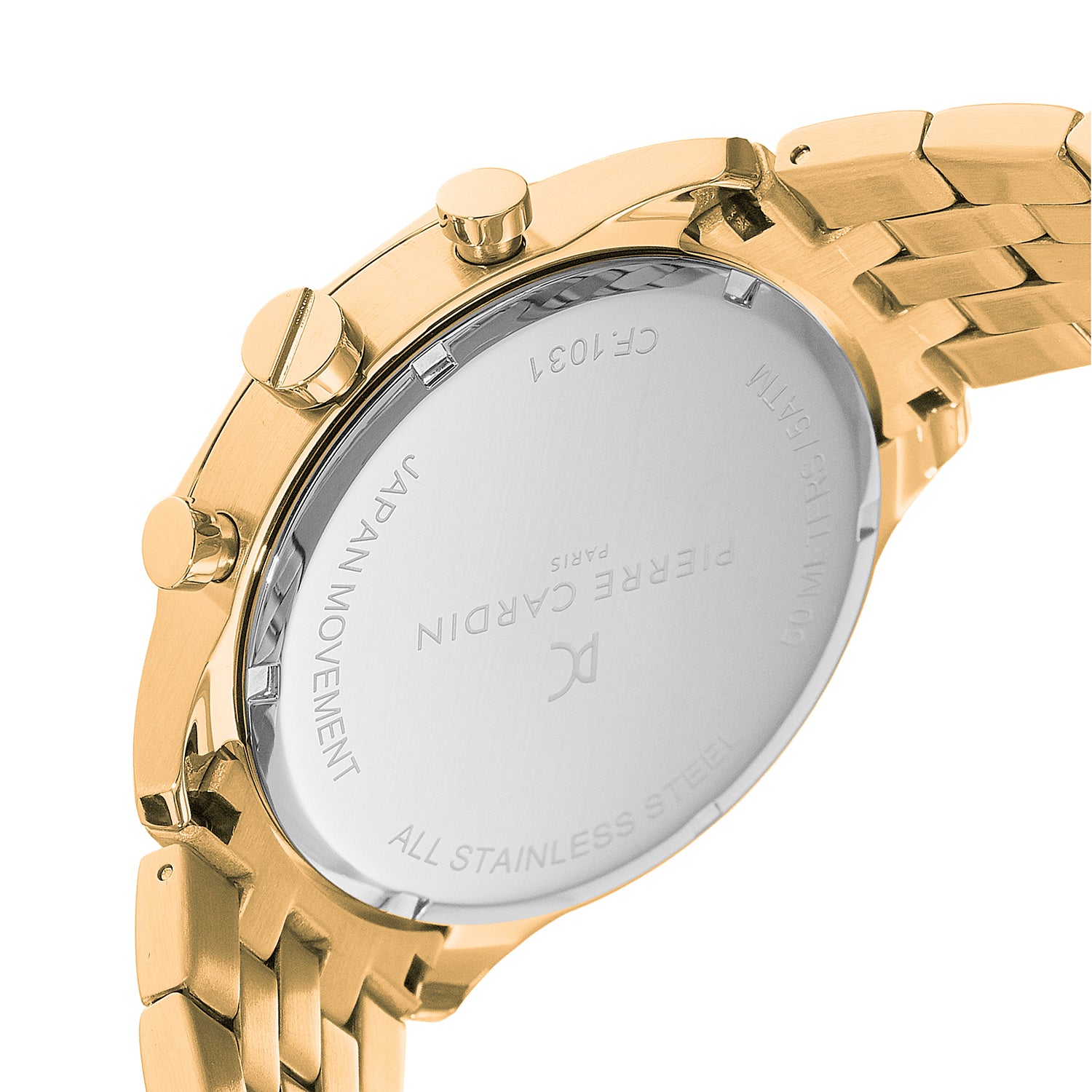 Heritage RacerTime Mens 43mm - Gold with Gold Metal Strap – Pierre