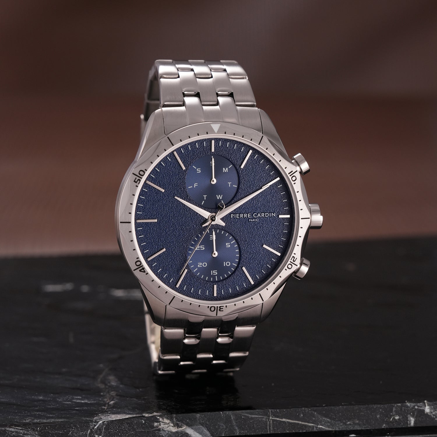 Heritage RacerTime Mens 43mm - Stainless Steel Silver with
